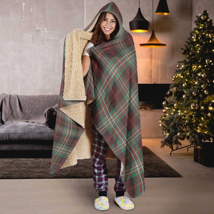 Scottish Scott Brown Ancient Clan Tartan Hooded Blanket Tartan Plaid 6