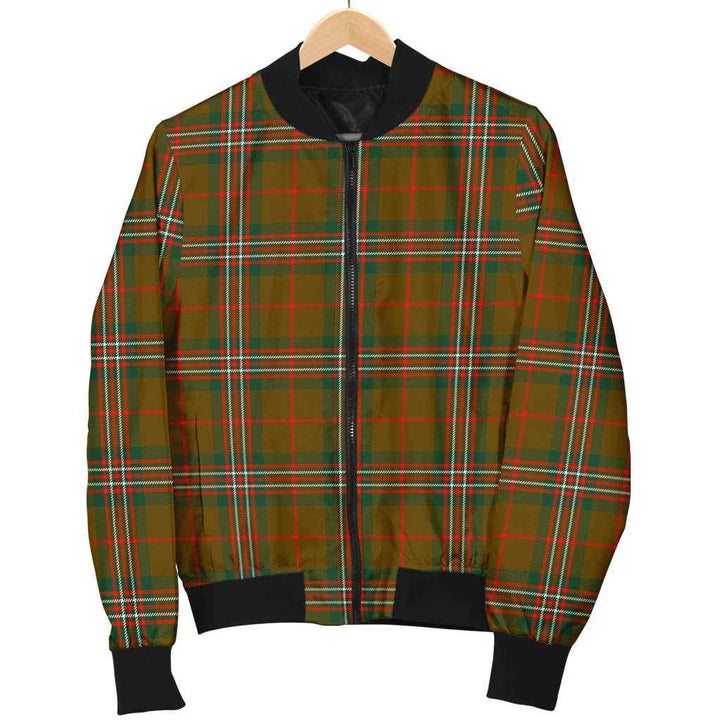 Scottish Scott Brown Modern Clan Tartan Bomber Jacket Tartan Plaid 1