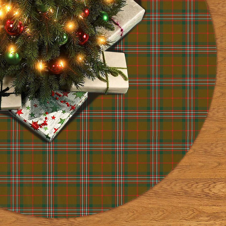 Scottish Scott Brown Modern Clan Tartan Christmas Tree Skirt No Tassels 2 Tartan Plaid