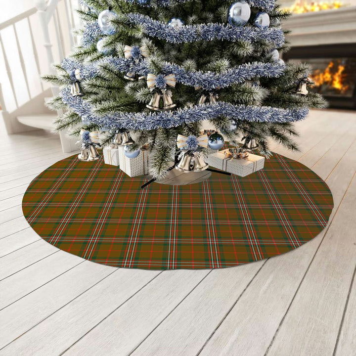 Scottish Scott Brown Modern Clan Tartan Christmas Tree Skirt No Tassels 3 Tartan Plaid