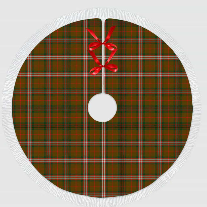 Scottish Scott Brown Modern Clan Tartan Christmas Tree Skirt Tassels 1 Tartan Plaid