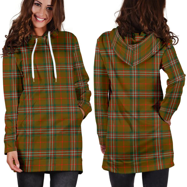 Scottish Scott Brown Modern Clan Tartan Hoodie Dress