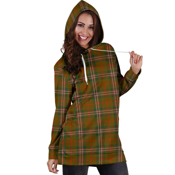 Scottish Scott Brown Modern Clan Tartan Hoodie Dress