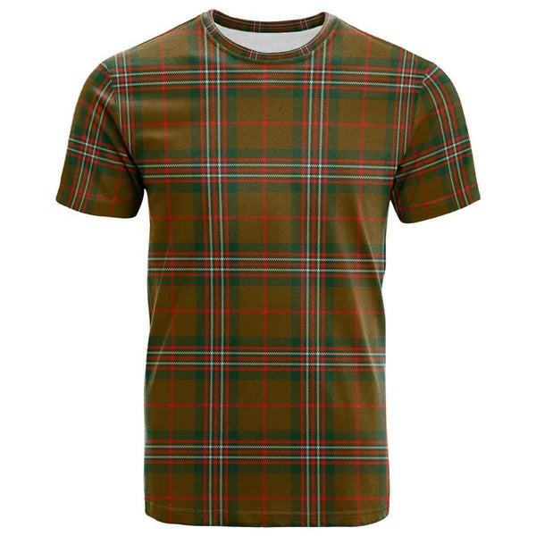 Scottish Scott Brown Modern Clan Tartan T-Shirt Front Side Tartan Plaid