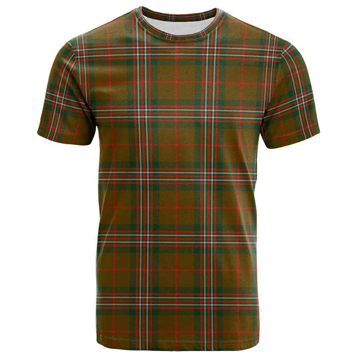 Scottish Scott Brown Modern Clan Tartan T-Shirt Front Side Tartan Plaid