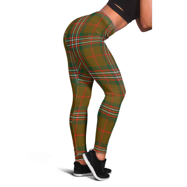 Scottish Scott Brown Modern Clan Tartan Women Leggings Tartan Plaid 1