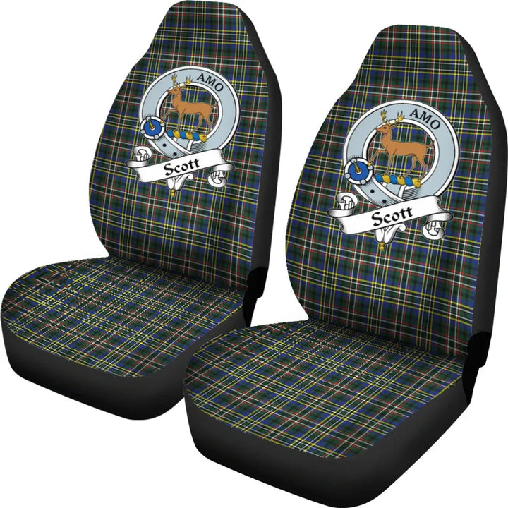 Scottish Scott Clan Crest Tartan Car Seat Covers 1