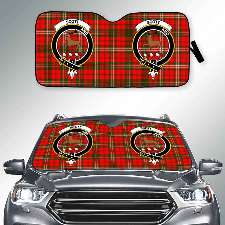 Scottish Scott Clan Crest Tartan Car Windshield Sun Shade Tartan Plaid 2