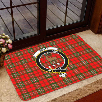 Scottish Scott Clan Crest Tartan Door Mat Tartan Plaid 1