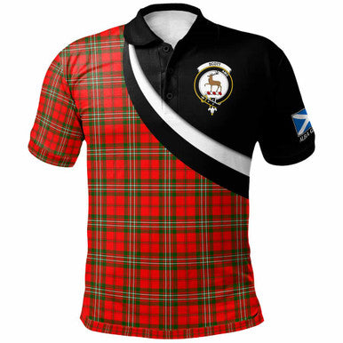 Scottish Scott Clan Crest Tartan Polo Shirt - Scotland Forever Style Front Side Tartan Plaid