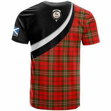 Scottish Scott Clan Crest Tartan T-Shirt - Scotland Forever Style Back Side Tartan Plaid