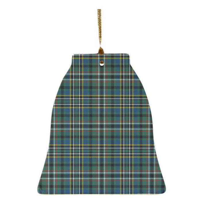 Scottish Scott Green Ancient Clan Tartan Ceramic Ornament Bell Shape Tartan Plaid
