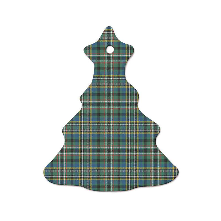 Scottish Scott Green Ancient Clan Tartan Ceramic Ornament  Tree Shape Tartan Plaid