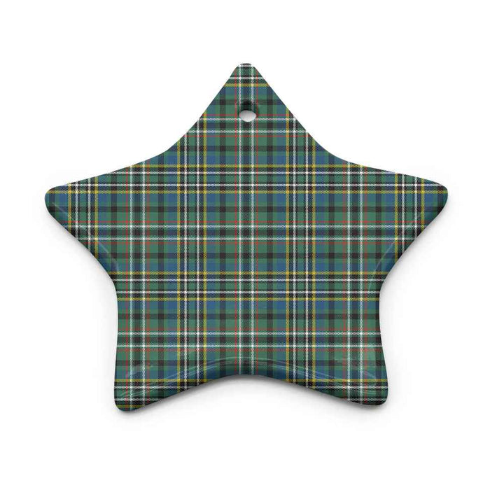 Scottish Scott Green Ancient Clan Tartan Ceramic Ornament Star Shape Tartan Plaid