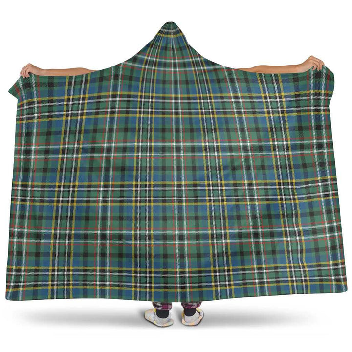 Scottish Scott Green Ancient Clan Tartan Hooded Blanket Tartan Plaid 1