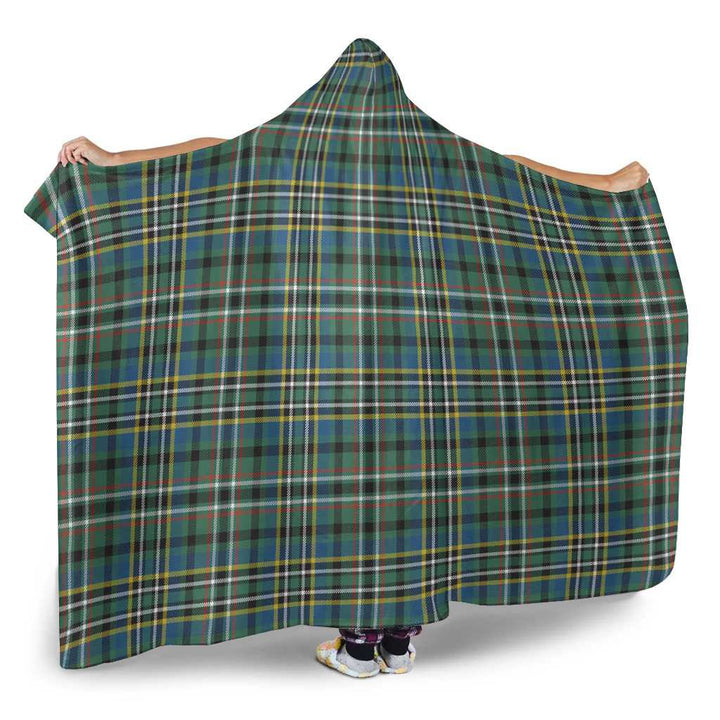 Scottish Scott Green Ancient Clan Tartan Hooded Blanket Tartan Plaid 2