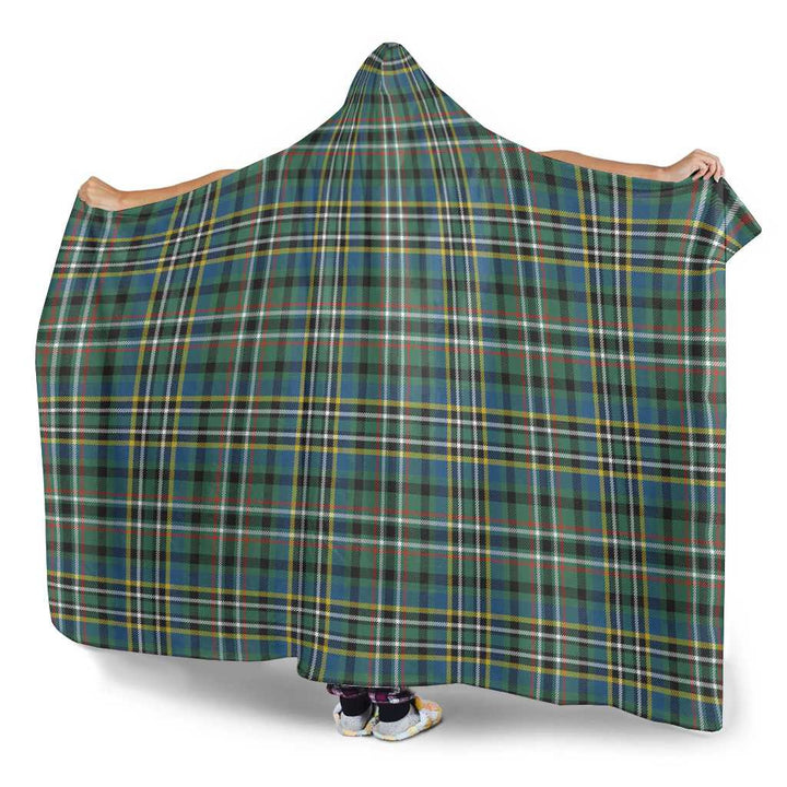 Scottish Scott Green Ancient Clan Tartan Hooded Blanket Tartan Plaid 3