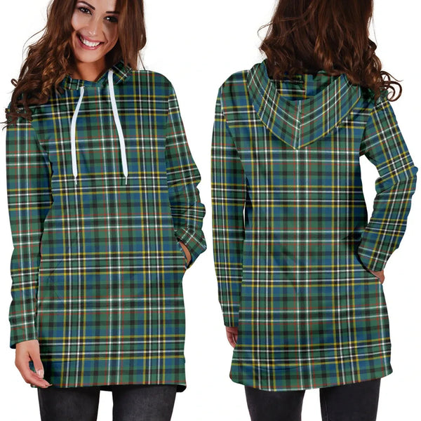 Scottish Scott Green Ancient Clan Tartan Hoodie Dress