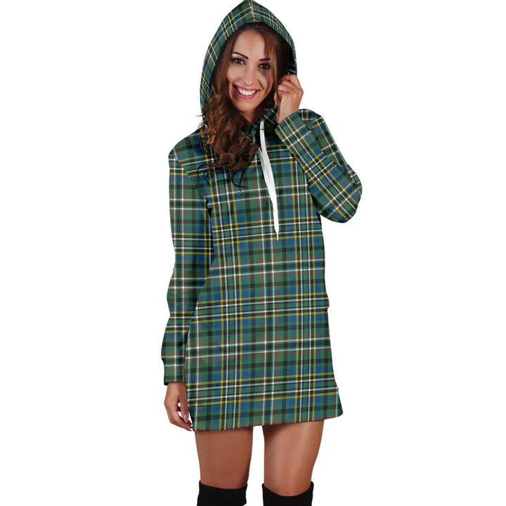 Scottish Scott Green Ancient Clan Tartan Hoodie Dress
