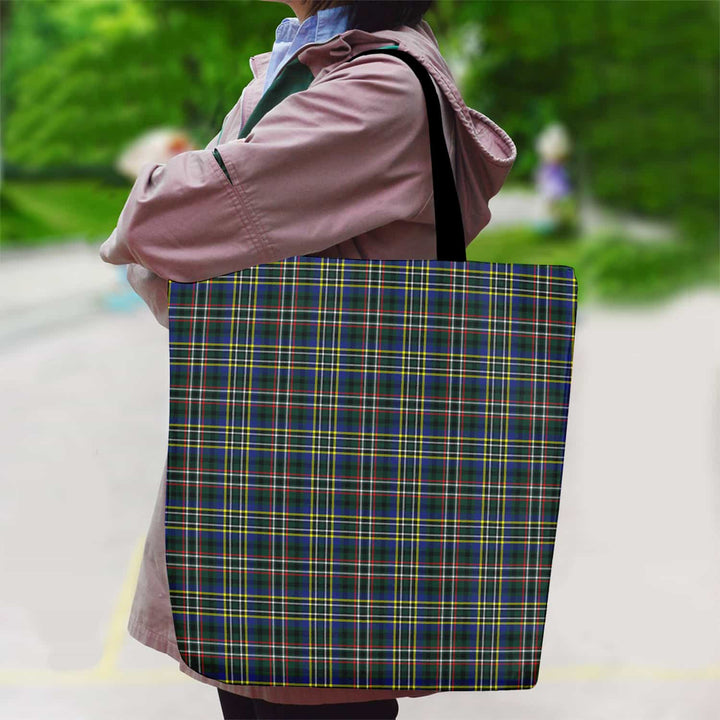 Scottish Scott Green Modern Clan Tartan Canvas Bag With Shoulder Strap Tartan Plaid 2
