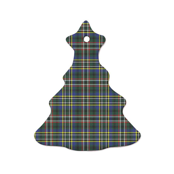 Scottish Scott Green Modern Clan Tartan Ceramic Ornament  Tree Shape Tartan Plaid