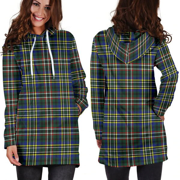 Scottish Scott Green Modern Clan Tartan Hoodie Dress
