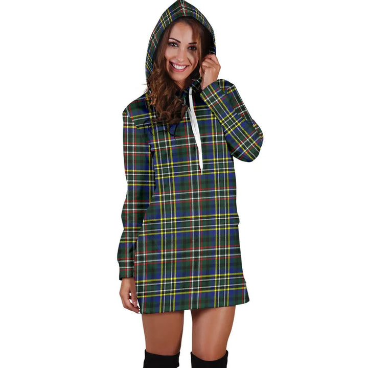 Scottish Scott Green Modern Clan Tartan Hoodie Dress