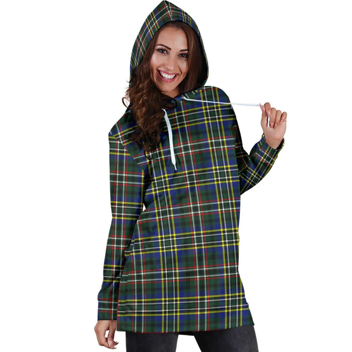 Scottish Scott Green Modern Clan Tartan Hoodie Dress