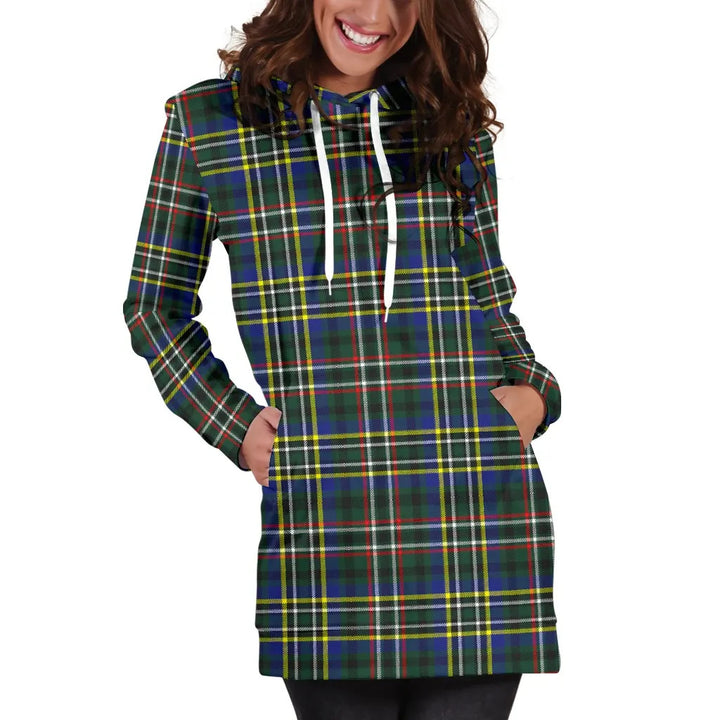 Scottish Scott Green Modern Clan Tartan Hoodie Dress
