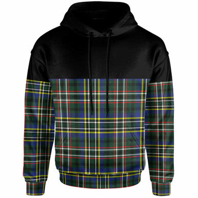 Scottish Scott Green Modern Clan Tartan Hoodie - Horizontal Style Front Side Tartan Plaid