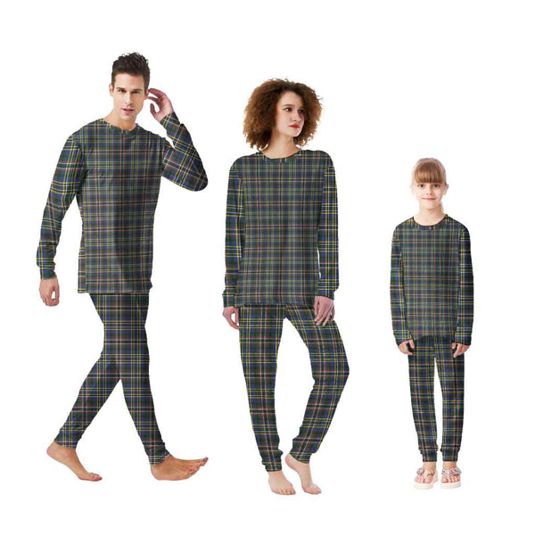 Scottish Scott Green Modern Clan Tartan Pajama Set Tartan Plaid