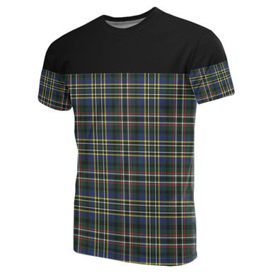 Scottish Scott Green Modern Clan Tartan T-Shirt Horizontal Style Front Side Tartan Plaid