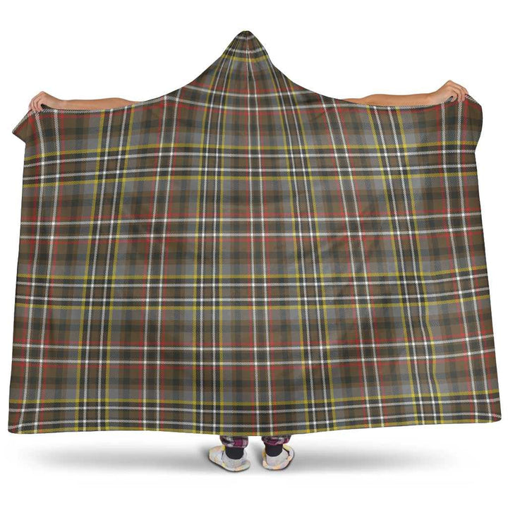Scottish Scott Green Weathered Clan Tartan Hooded Blanket Tartan Plaid 1