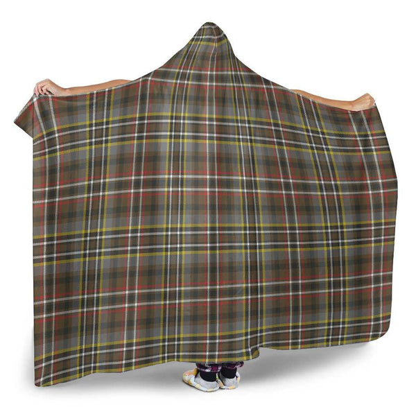 Scottish Scott Green Weathered Clan Tartan Hooded Blanket Tartan Plaid 2