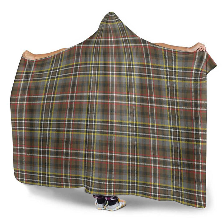 Scottish Scott Green Weathered Clan Tartan Hooded Blanket Tartan Plaid 3