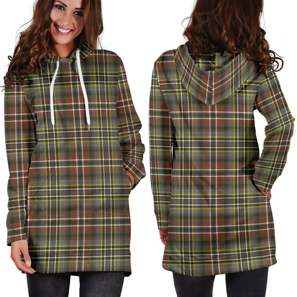 Scottish Scott Green Weathered Clan Tartan Hoodie Dress