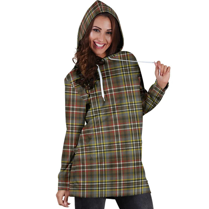 Scottish Scott Green Weathered Clan Tartan Hoodie Dress