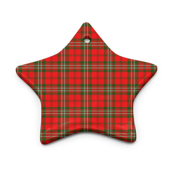 Scottish Scott Modern Clan Tartan Ceramic Ornament Star Shape Tartan Plaid