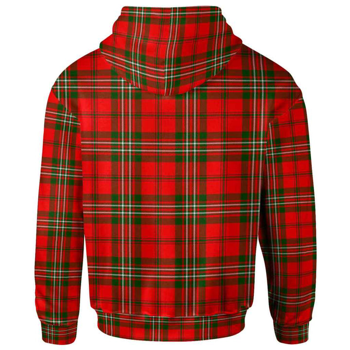 Scottish Scott Modern Clan Tartan Hoodie Back Side Tartan Plaid