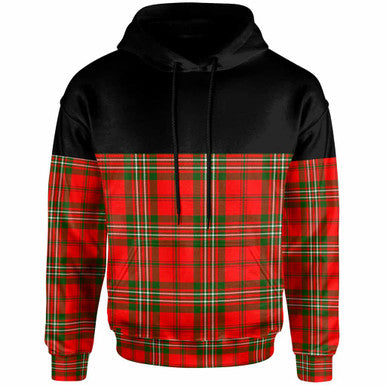 Scottish Scott Modern Clan Tartan Hoodie - Horizontal Style Front Side Tartan Plaid