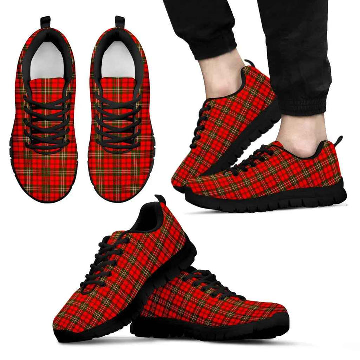 Scottish Scott Modern Clan Tartan Sneakers Black Sole Tartan Plaid