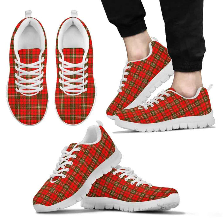 Scottish Scott Modern Clan Tartan Sneakers White Sole Tartan Plaid