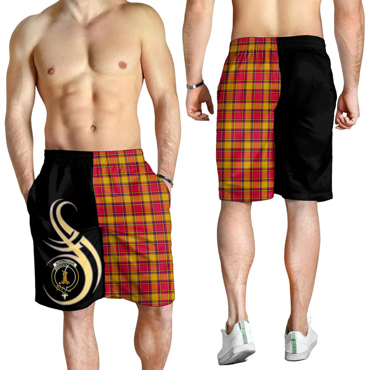 Scottish Scrymgeour Clan Crest Tartan Believe in Me Men's Shorts
