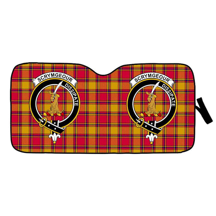 Scottish Scrymgeour Clan Crest Tartan Car Windshield Sun Shade Tartan Plaid 1