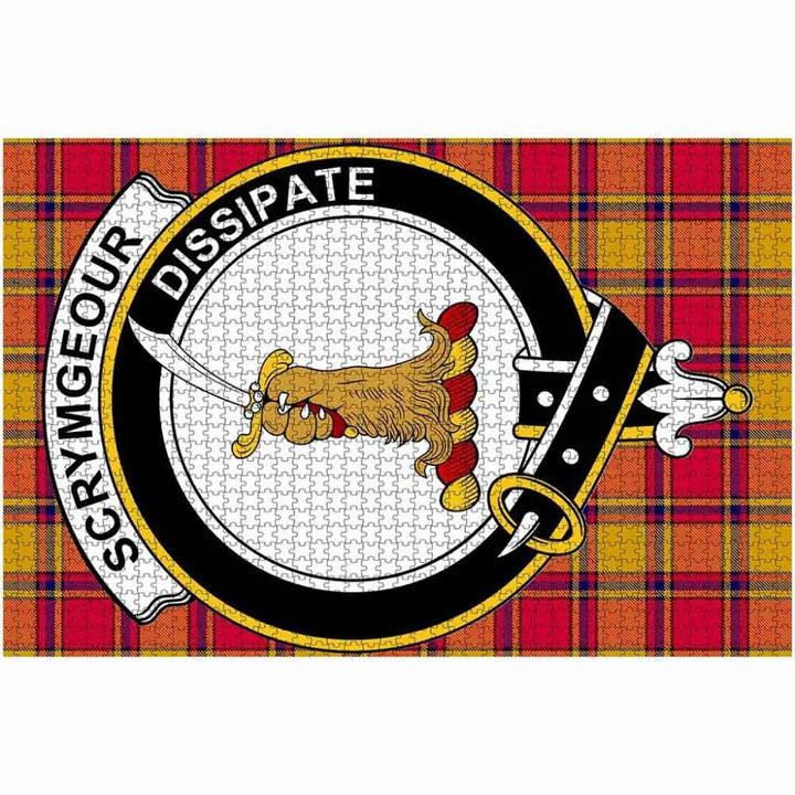 Scottish Scrymgeour Clan Crest Tartan Jigsaw Puzzle 2