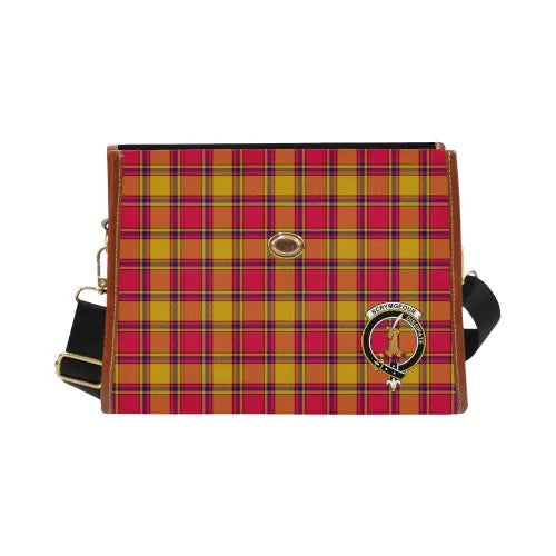 Scottish Scrymgeour Clan Crest Tartan Waterproof Canvas Bag Tartan Plaid 2