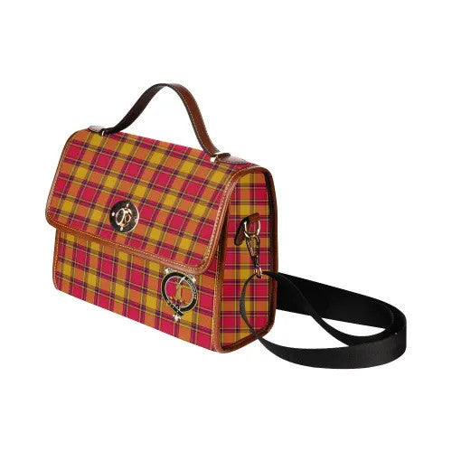 Scottish Scrymgeour Clan Crest Tartan Waterproof Canvas Bag Tartan Plaid 4