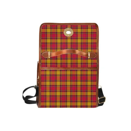 Scottish Scrymgeour Clan Crest Tartan Waterproof Canvas Bag Tartan Plaid 6