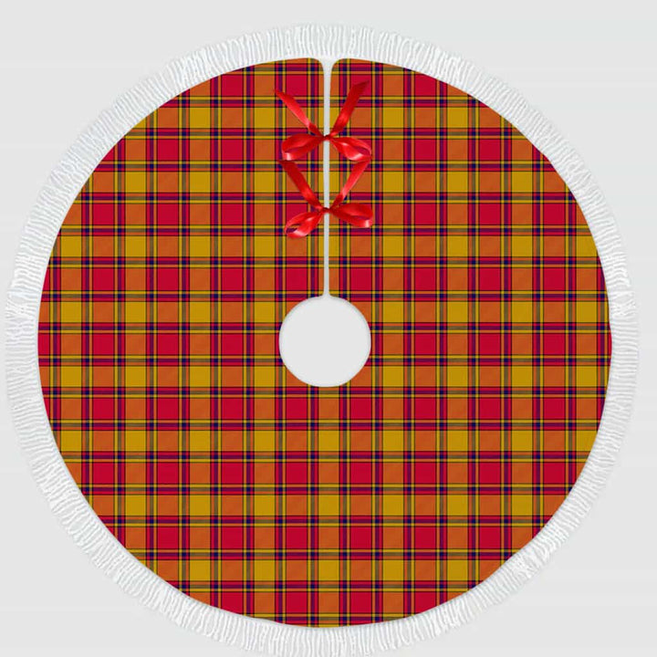 Scottish Scrymgeour Clan Tartan Christmas Tree Skirt Tassels 1 Tartan Plaid