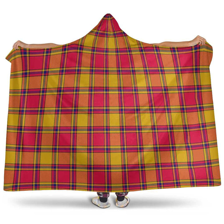 Scottish Scrymgeour Clan Tartan Hooded Blanket Tartan Plaid 1